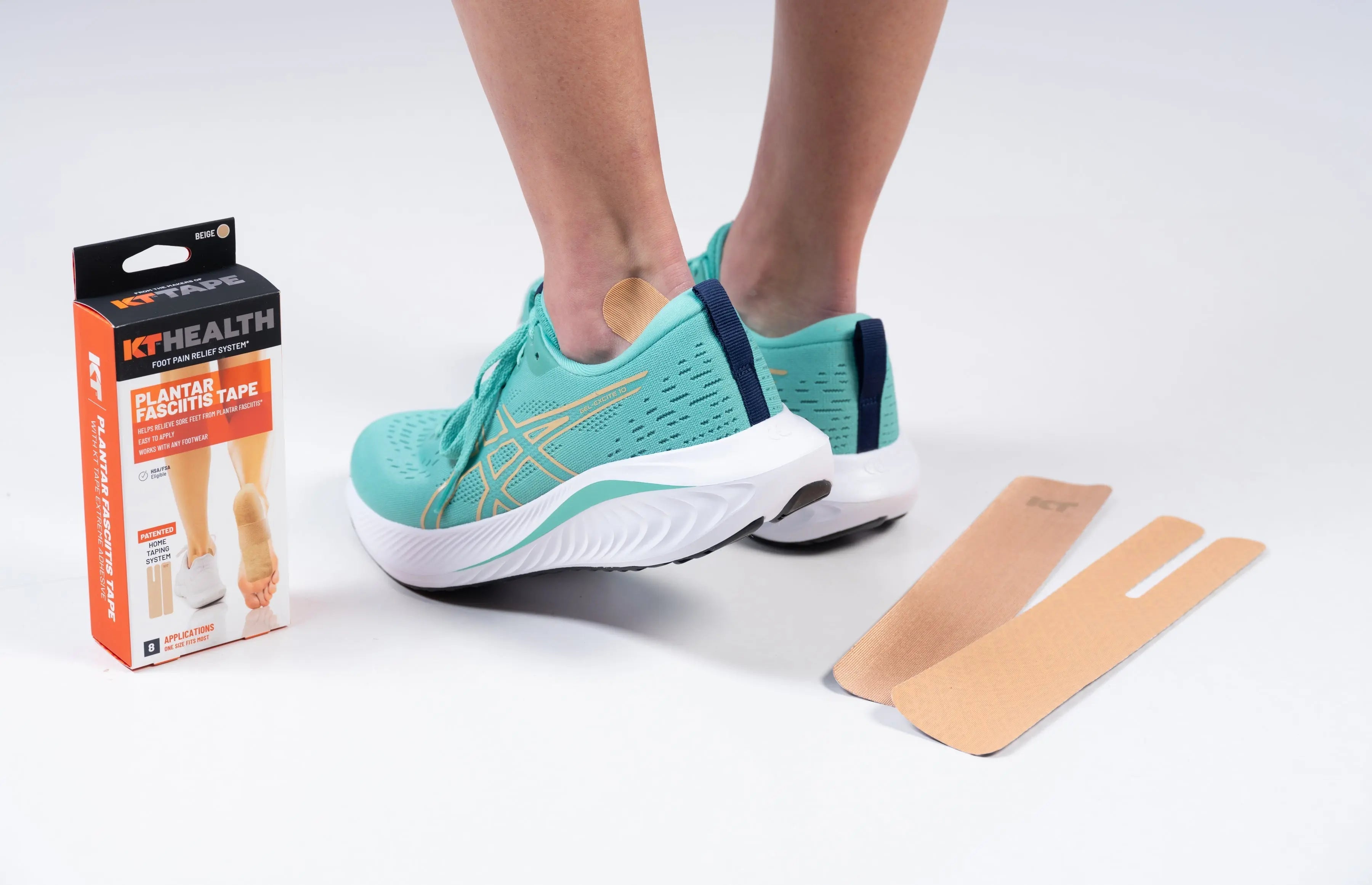 Plantar Fasciitis Pain? When to Use KT Tape vs. the KT Health Plantar Fasciitis Tape System