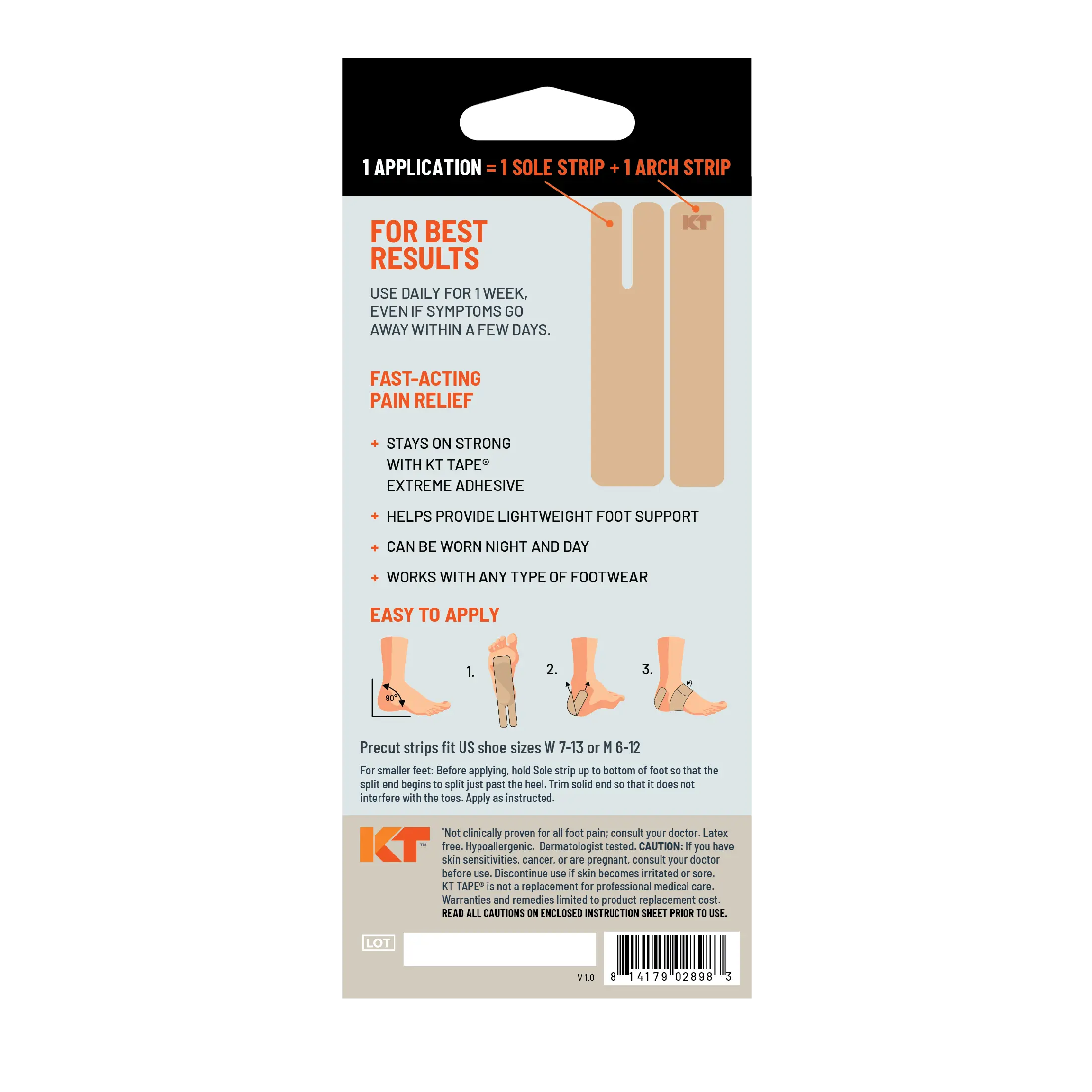 KT Health Plantar Fasciitis Tape